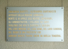 Commemorazione incidente aereo Palazzo Pirelli